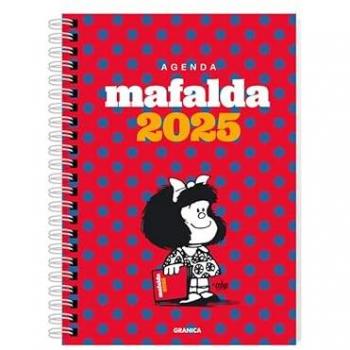 Mafalda 2025, Agenda Anillada Columnas Roja