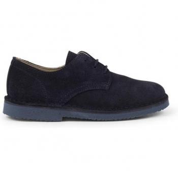 Zapato Formal Niño Pisamonas Serraje Liso – Azul Marino (T32)