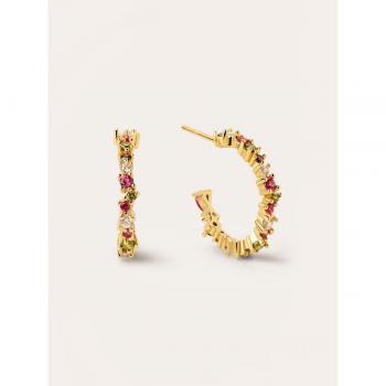 Pendiente Aurum 18K – Aro Singularu Estellar Colors