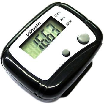 Black Digital LCD Step Counter