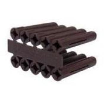 Rawl Plastic Rawl Plug Brown Pack of 100