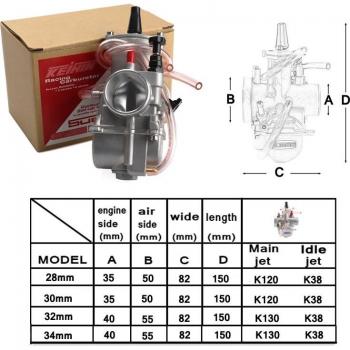 Hochleistungsvergaser für Yamaha, Suzuki, Honda 75-250cc