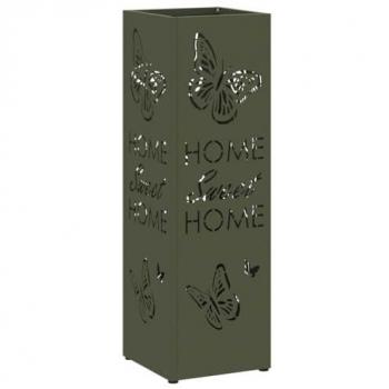 Supporto Ombrello VidaXL Color Oliva 15,5x15,5x49 cm Metallo