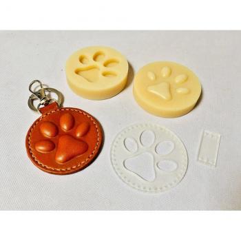 Dog Cat Paw Key Ring Craft Mold 60mm