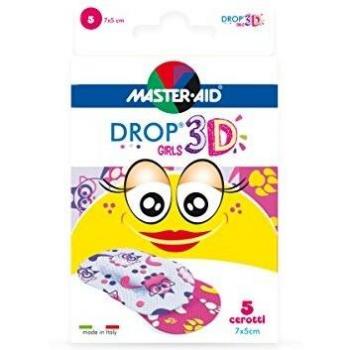 Master Aid Drop 3D Ragazze 7 x 5 cm, 5 Pezzi