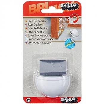Tope para puertas adhesivo retenedor con iman -blanco