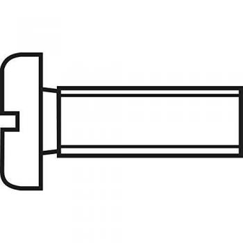 Ensemble de 10 vis à tige cylindrique de 10 mm en plastique polyamide avec têtes plates pour fixations M5 de 20 mm