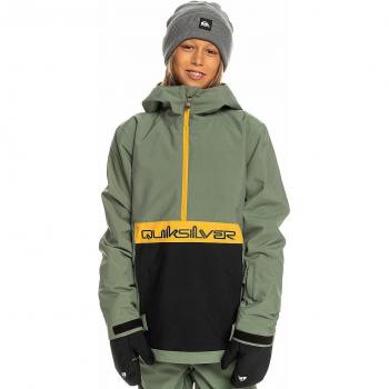 Quiksilver Steeze Anorak Verde per Bambini