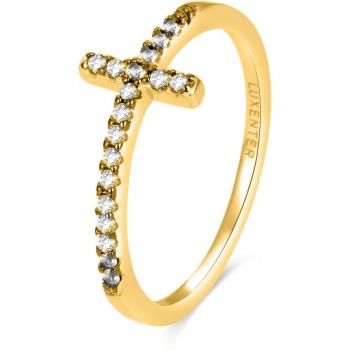 Anillo Luxenter de Oro 18k y Circonita