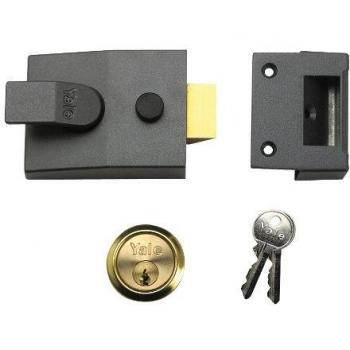 Yale B-89-DMG-SC-60 60mm Backset Deadlocking Nightlatch, Dark Metallic Finish
