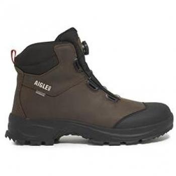 Trekking Stivali Aigle Laforse Dark Brown con Sistema Velcro EU 42