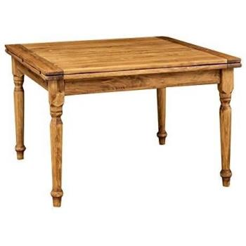 Table de séjour en bois naturel avec rallonges