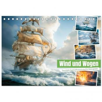 Wind und Wogen (Tischkalender 2025 DIN A5 quer) CALVENDO Monatskalender