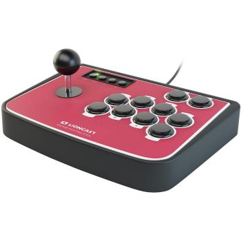 Lioncast Arcade Fightstick Advanced: Controlador de Lucha con Tecnología Sanwa y Base de Goma para Jugadores Serios