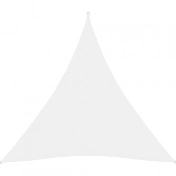 Parasol en Oxford Triangulaire, 5 m carrés – Blanc