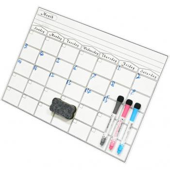 Magnetic Dry Erase Calendar for Refrigerator 42x30cm