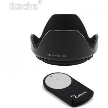 58mm Flower Shape Lens Hood + RC-6 RC6 IR Infrared Wireless Remote Control For Canon EOS Camera