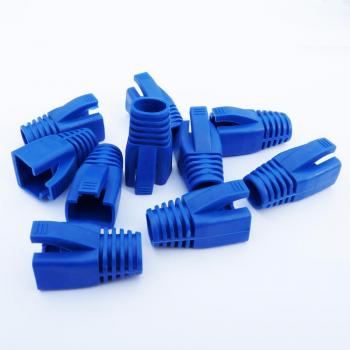 RJ45 Steckerabdeckungen (CAT6A, CAT7) blau (10 Stück), Datacom Zubehör