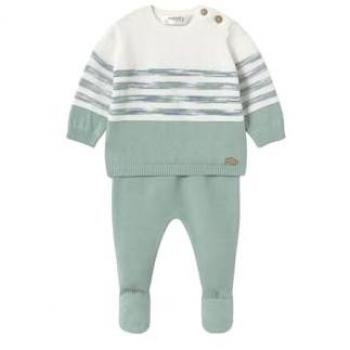 Tricot Polaina Verde: Set Infantil Juvenil