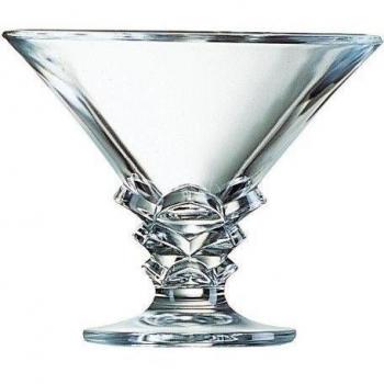Set of 6 Arcoroc Palmier Clear Glass Cups for Milkshakes and Ice Cream (21cl)