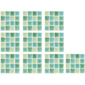 Pack de 10 Pegatinas de Azulejo de Cristal