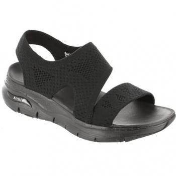 Sandali Skechers Arch Fit Brightest Day Nero Donna 41 Vegan Lavabile