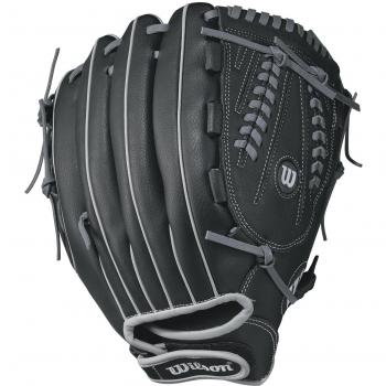Wilson 13 Inch A360 Catcher's Glove for Slow-Pitch, Black/Grey