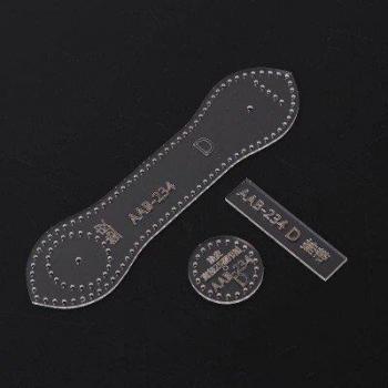 Handmade Leather Keyhole Cutting Templates