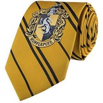 Gewebte Krawatte & Fliege „Hufflepuff“ – Neue Edition, Gelb