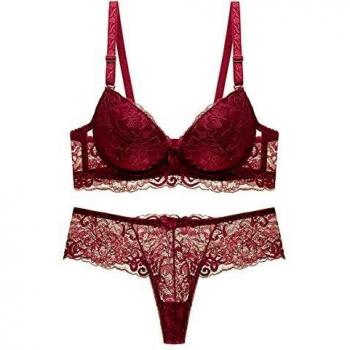 SHEKINI BH Set mit Bügel und Spitze Tanga Dessous