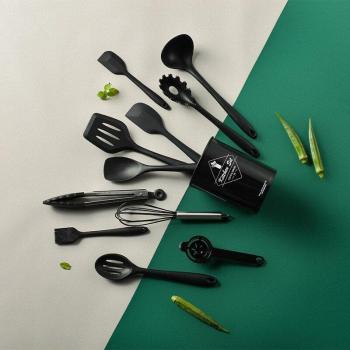 Ustensiles de Cuisson en Silicone avec Rangement