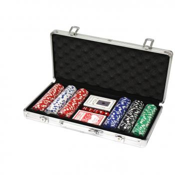 Professionelles Poker-Set von Huangguan (MH161145) – Schwarz