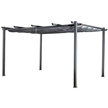 Grille de Pergola 3 × 4 m Cassis Grise – Structure Aluminium