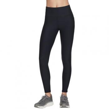 Skechers Donna GO FLEX RIB Full Length High-Waisted Legging in Nero, Taglia XS