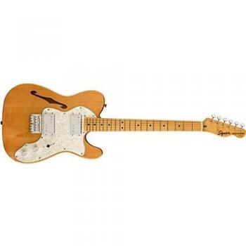Squier Classic Vibe '70s Telecaster Thinline Electric Guitar, Maple, Natural