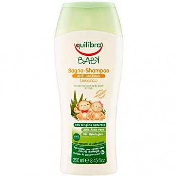 Equilibra Baby Champú y Gel de Baño Antilágrimas Suave con Aloe Vera 250ml
