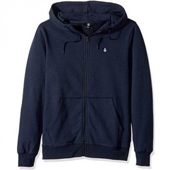 XS Veste à Capuche Volcom sngl STN Zip Bleu Marine