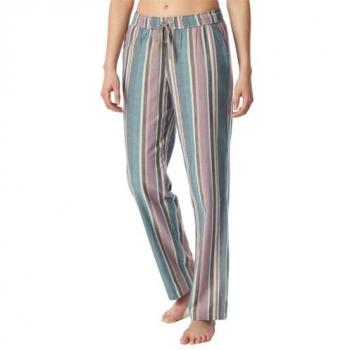 Schiesser Hose lang, Flanell, Bio-Baumwolle, Größe 36, Streifen