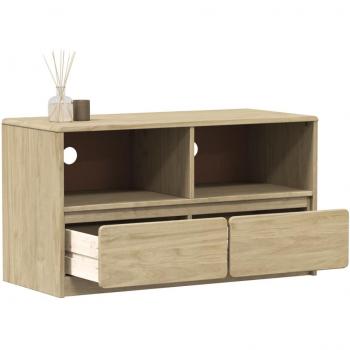 VidaXL Cabinet for TV in Oak, Solid Wood, 99 x 43 x 55 cm, Pine