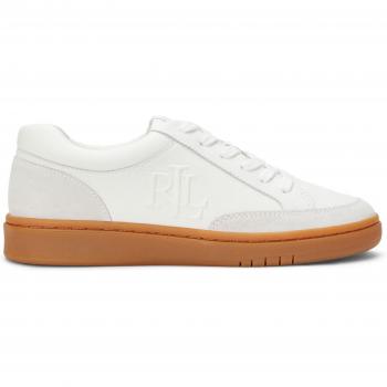 Hailey Sneakers Blanches en Cuir Ralph Lauren, EU 40.5