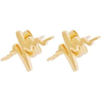Pendientes Pulso Dorado en Acero Inoxidable