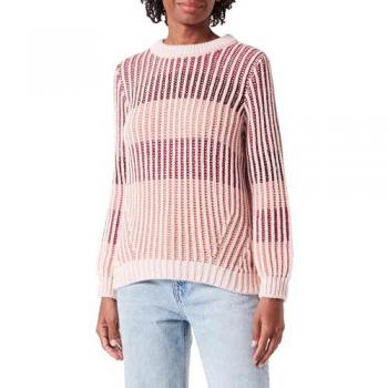 Bugatti Strickpullover mit bunten Streifen
