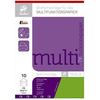 Staufen Kombi‑Briefhülle 7×C6 ohne Fenster