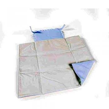 Fasciatoio Nido Volante Blu di Pasito a Pasito con pannello frontale inclinato