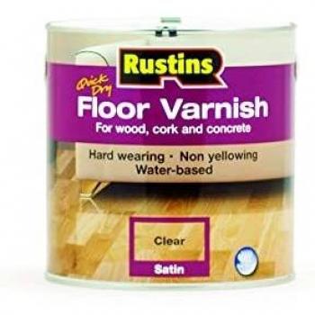 RUSTINS Quick Dry Floor Varnish Clear Satin 2.5L