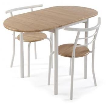 Versa White Dining Duo – 60×87×60 cm