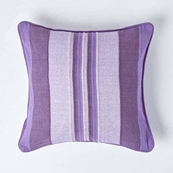 Housse de coussin à rayures 60 x 60 cm