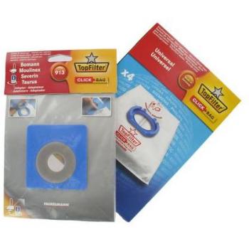 Sacca universale 4x per aspirapolvere Top Filter con clip bag adattatore