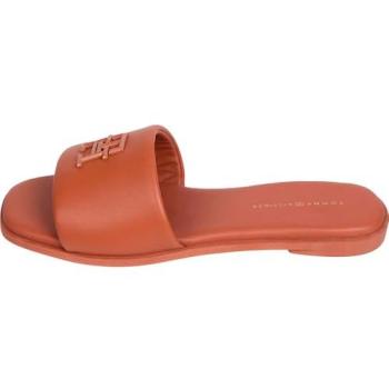 Mule Tommy Hilfiger Th Logo Leather Marrone FW0FW08806