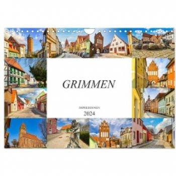 Grimmen Impressionen (Wandkalender 2024 DIN A4 quer) CALVENDO Monatskalender